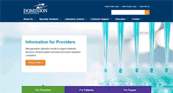 Desktop Screenshot of dominiondiagnostics.com